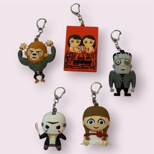Horror Character Keychains Set